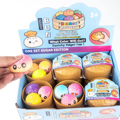 Cross-border Hand Squeeze Toy Slow Rebound Vent Bun Wholesale Toy Manufacturer Direct Sales Decompression Artifact Decompression Pinch Music