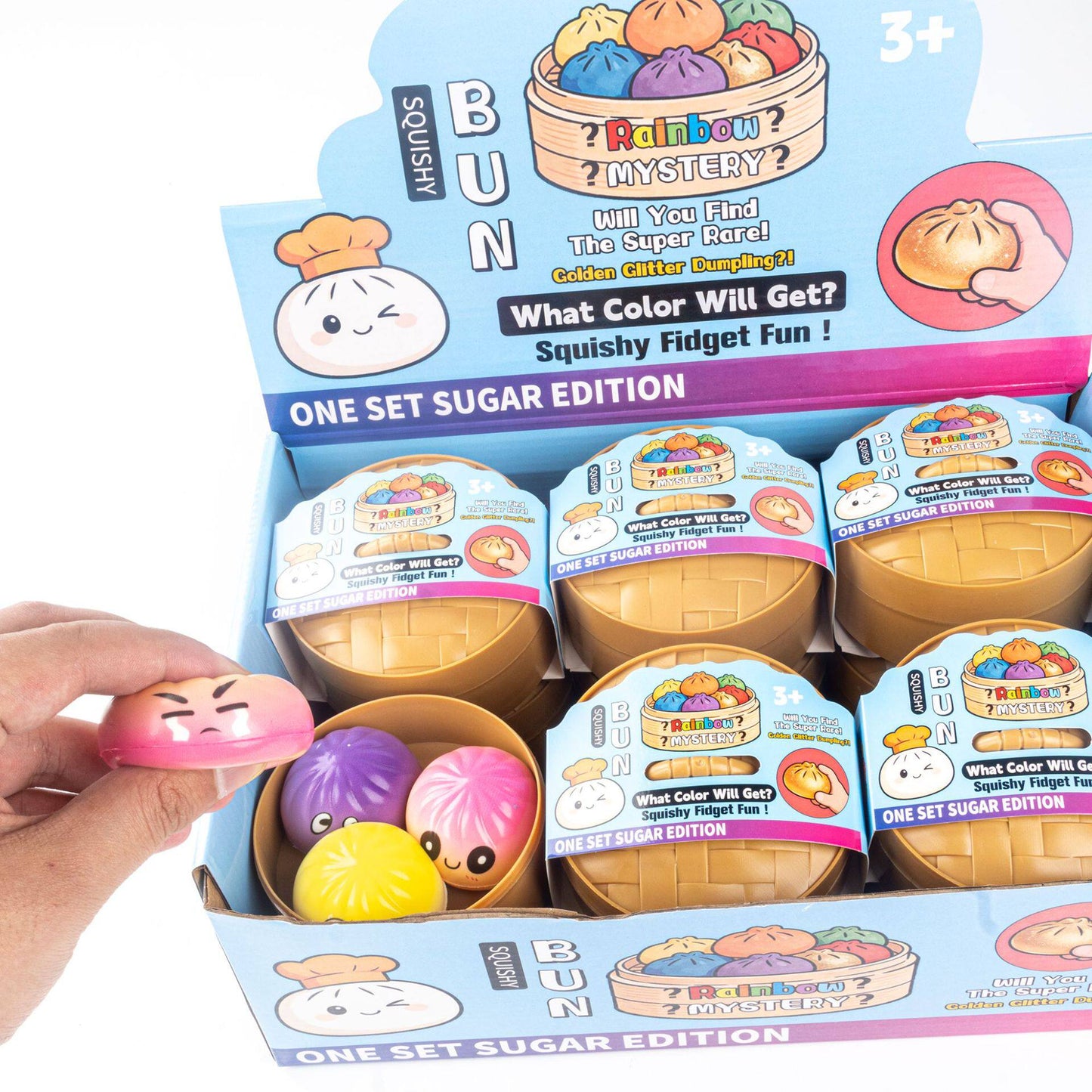 Cross-border Hand Squeeze Toy Slow Rebound Vent Bun Wholesale Toy Manufacturer Direct Sales Decompression Artifact Decompression Pinch Music